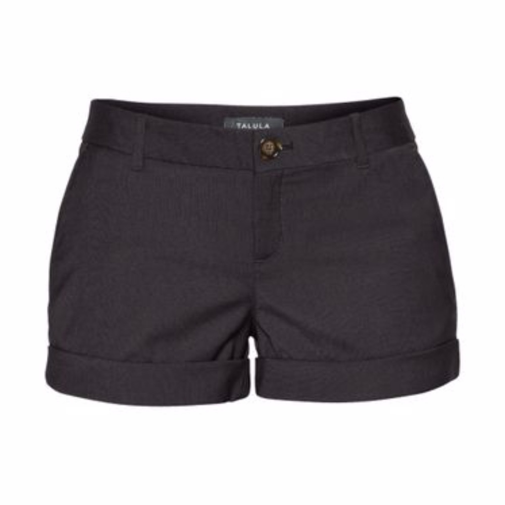 Aritzia Talula | Hardy tailored black schoolboy shorts
